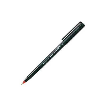 Sanford Sanford Onyx Rolling Ball Pen, Non-Refillable, 0.7mm, Red Ink, Dozen 60144